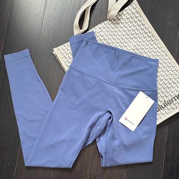 lululemon athletica Pants - LULULEMON ALIGN NO LINE HR PANT 28” in BRILLIANT BLUE SZ 6 NWT
